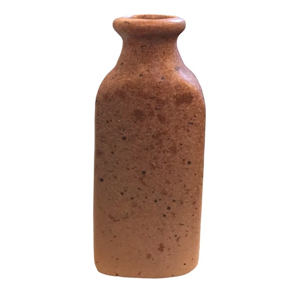 Owl Creek Pottery Figural Lily Flower Bottle Vase 7” Airbrush Doug Cornett - Picture 5 of 12